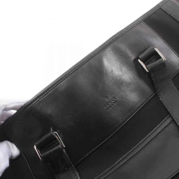 Gucci Gucci Leather Nylon Canvas Tote Bag 92563 Canvas Tote Bag 92563 - Picture 9 of 10